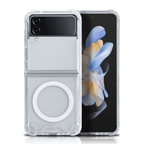 Transparent Shockproof Clear Magsafe Case Compatible with Samsung Galaxy Z Flip 3