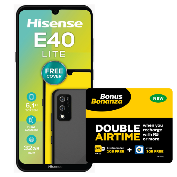Hisense Infinity E40 Lite 16GB Single Sim - Charcoal