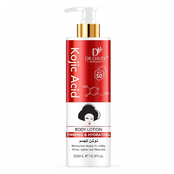 Dr Davey Kojic Acid Glow Anti-aging Brighten Moisturizing Body Lotion 500ml