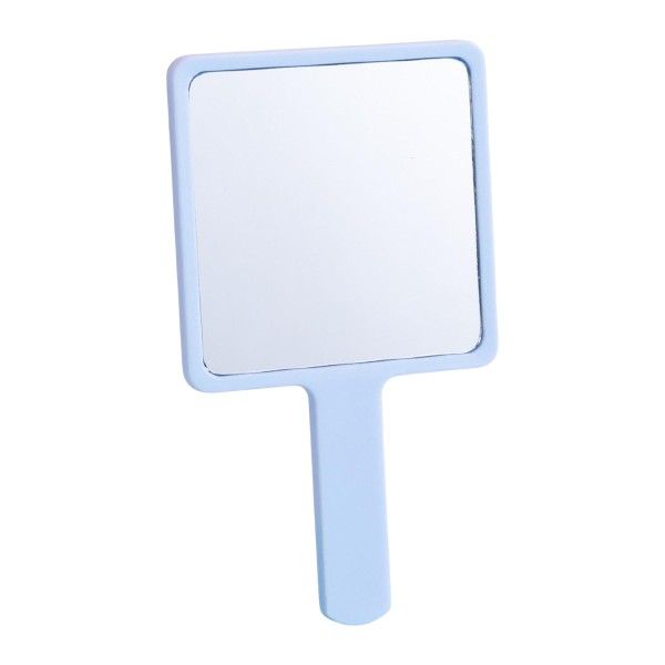 Handheld Square Makeup Mirror - Blue