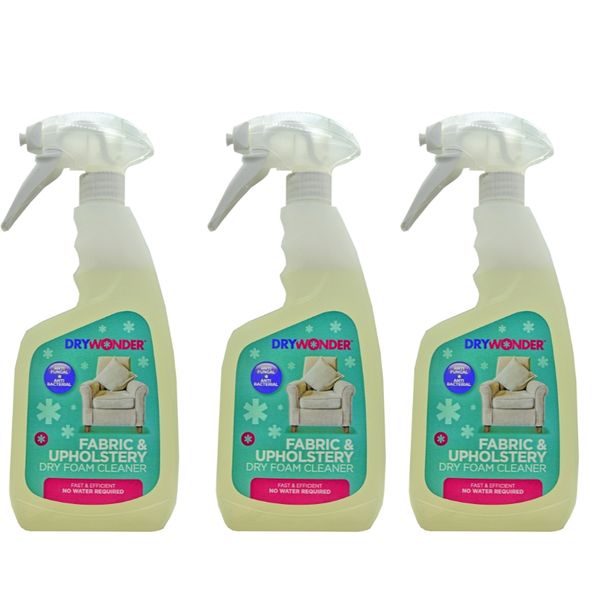 Dry Wonder - Fabric and Upholstery Dry Foam Cleaner - 500ml - Pack of 3