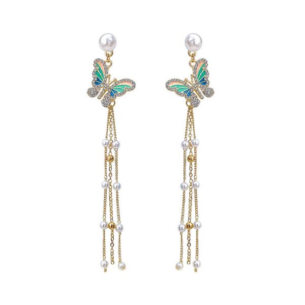 Women Gold Alloy Ball Earrings E0242