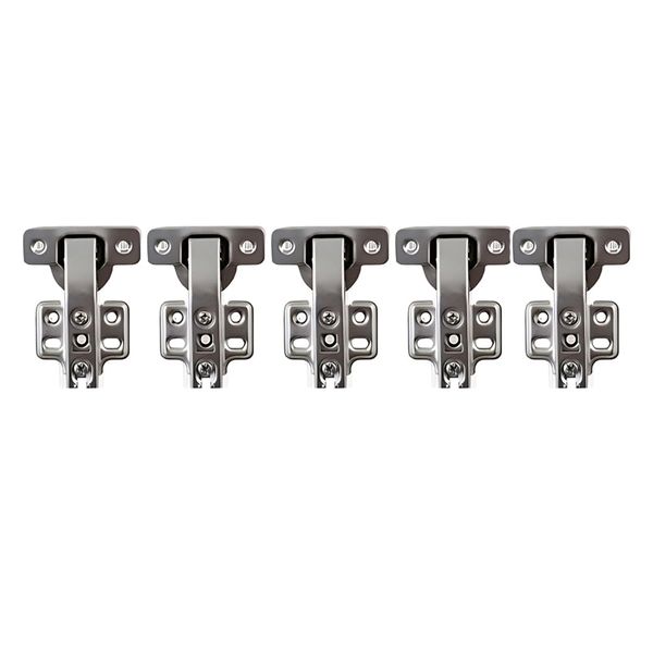 ROCO 90 Degree Blind Corner 4 Hole Base Plate Cupboard Hinge 5 Pack
