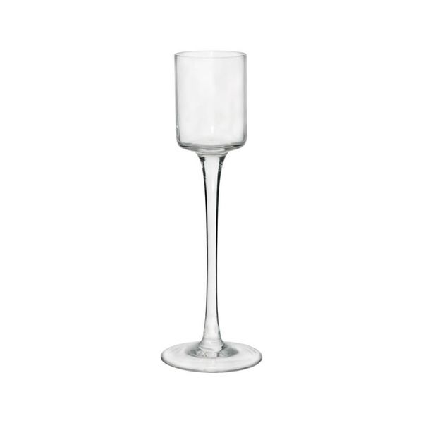 23cm High Elegant Glass Stylish Design Candle Holder