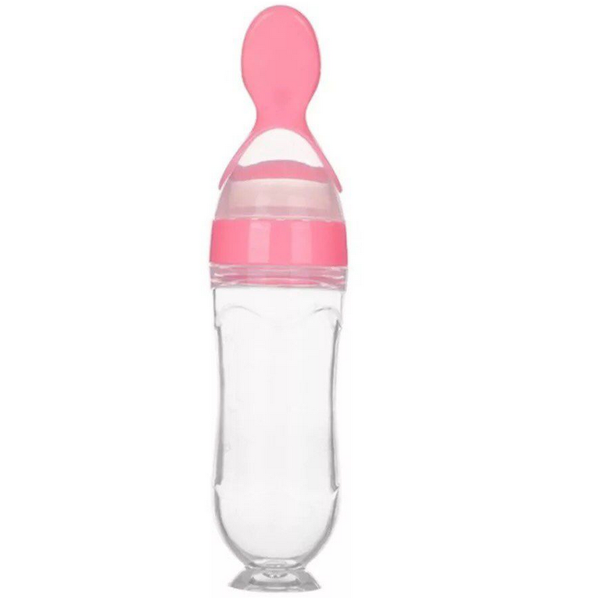 Silicone Squeeze Feeder- Pink