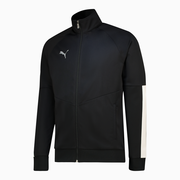 Puma Men's Forever Faster Contrast Poly Football Tracksuit - Black