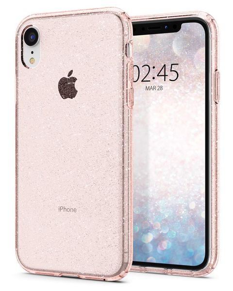 Spigen Liquid Crystal Case for iPhone XR - Glitter Rose Quartz