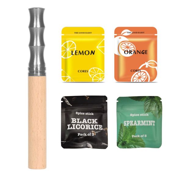 Quit Smoking Aromatic Inhaler for Relaxation Aid- Device and Flavour Pack