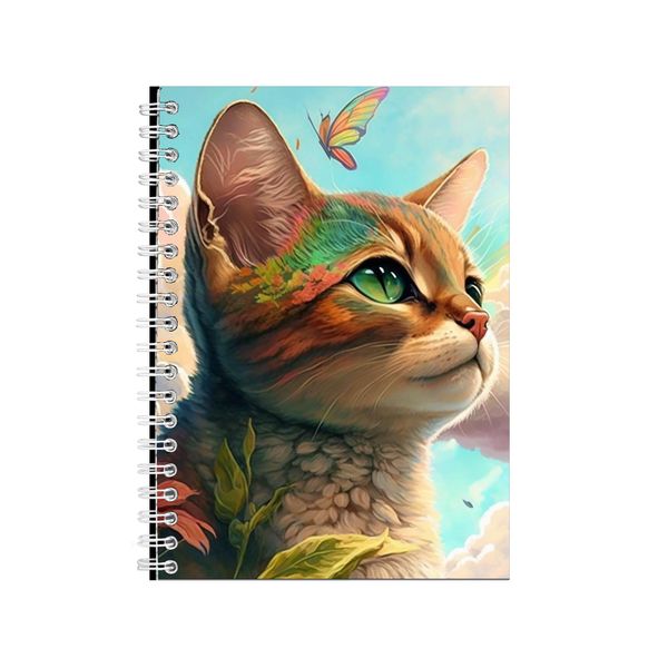 Soft Abyssinian Cat Art Notebook Animal Gift Idea Notepad Pad 115