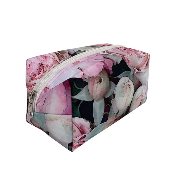 Soft Pink Rose Toiletry Bag
