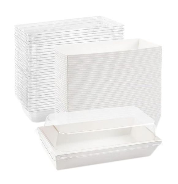 50 x Dessert Cake Sandwhich Packaging Box With Lid