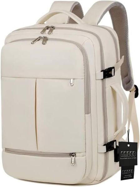 16 Inch Laptop Backpack Travel Carry On Bag Work Business USB Port Wet Dry