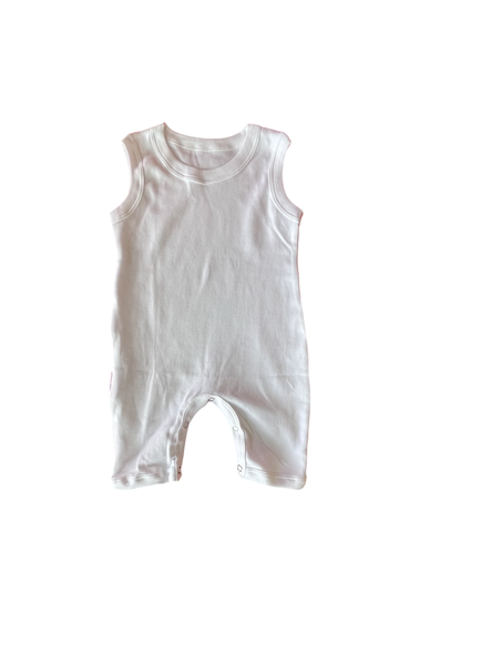 Blank Sleeveless Baby Rompers