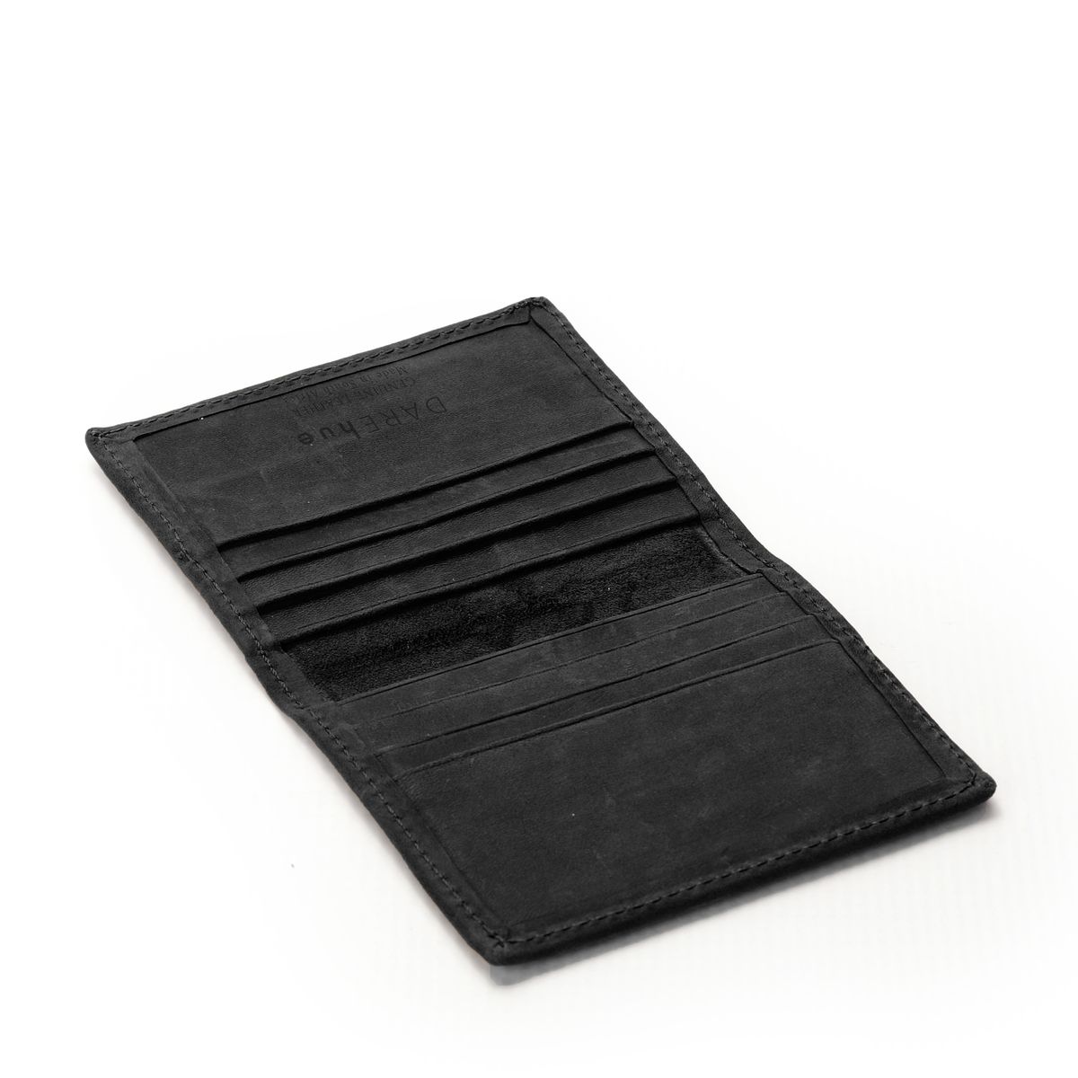 DAREhue - Minimalistic Men's Card Wallet - Black Leather | Shop Today ...