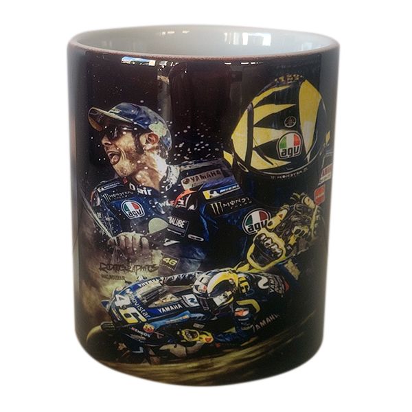 Moto GP Bikes `Look` - Coffee Mug - Valentino Rossi-Yamaha Celebration