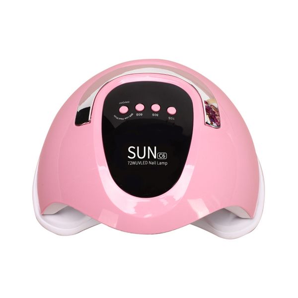 Pink Smart 3-Level Timer UV Nail Lamp - High Power LED Curing Machine