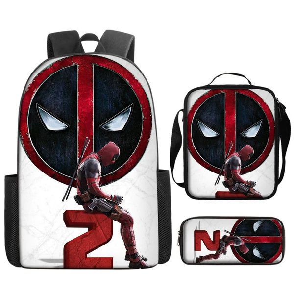 School Backpack for Kids - Bag, Lunch Box and Pencil Case - 3 Piece