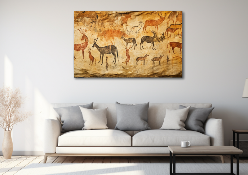 Canvas Wall Art - Cave Animal Art - HD0164