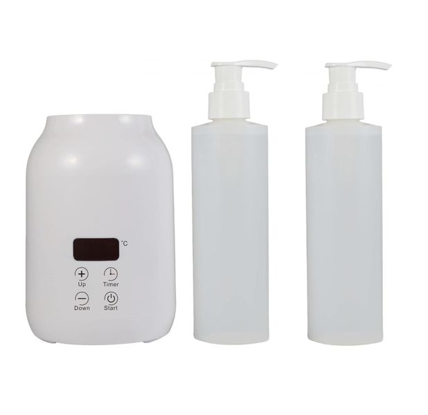 Massage Oil Warmer Device with Two Bottles