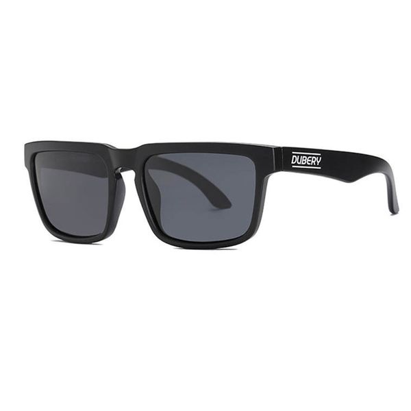 Dubery High Quality Men's Polarized Sunglasses - Matt Black