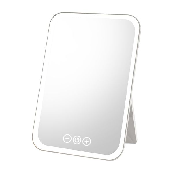 Three Touch Switch Square Folding Makeup Mirror Gift For Teen Girl/Women