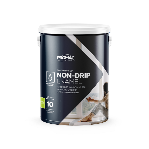 Promac Paints - Non-Drip Enamel Wb 5L - Black