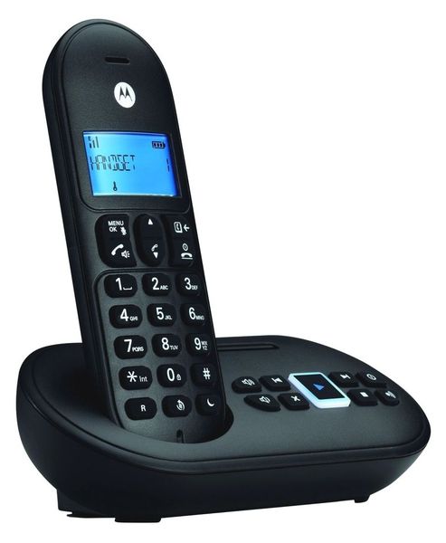 Motorola T111+ Digital Cordless Landline Telephone Answering Mach (No SIM)