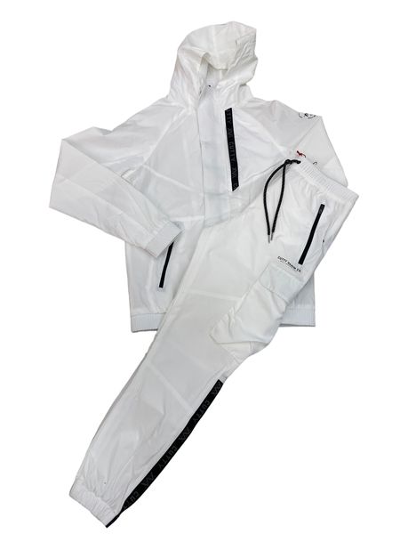 CUTTY - C Crush Mens WhiteTracksuit Set