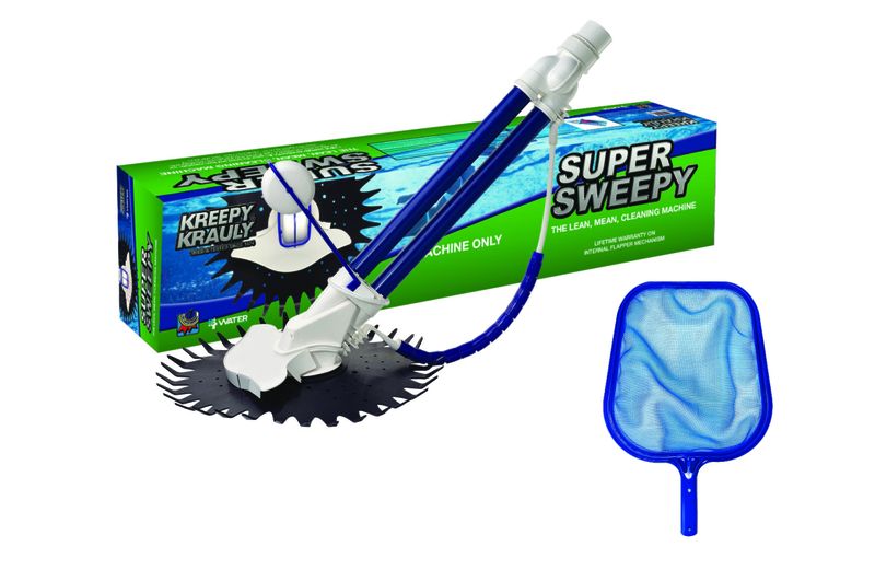 Kreepy Krauly Super Sweepy Automated Pool Cleaner Machine Bundle
