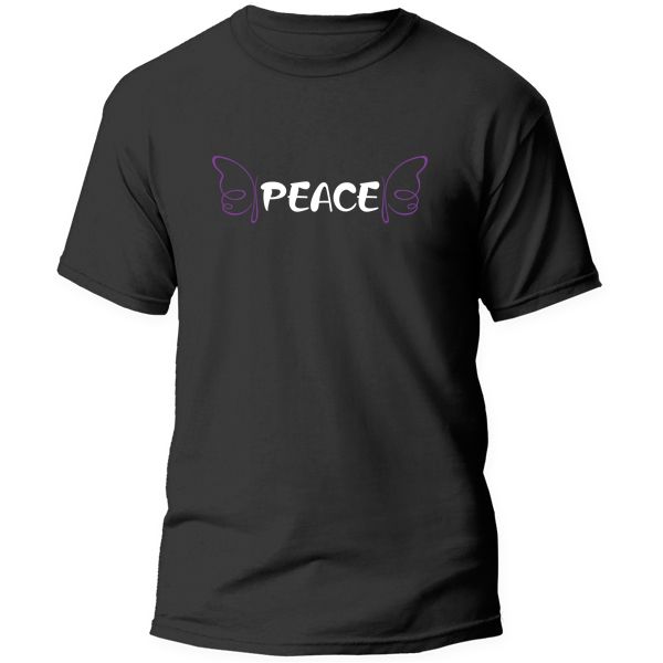 T- Shirt Printed - Butterfly - Peace