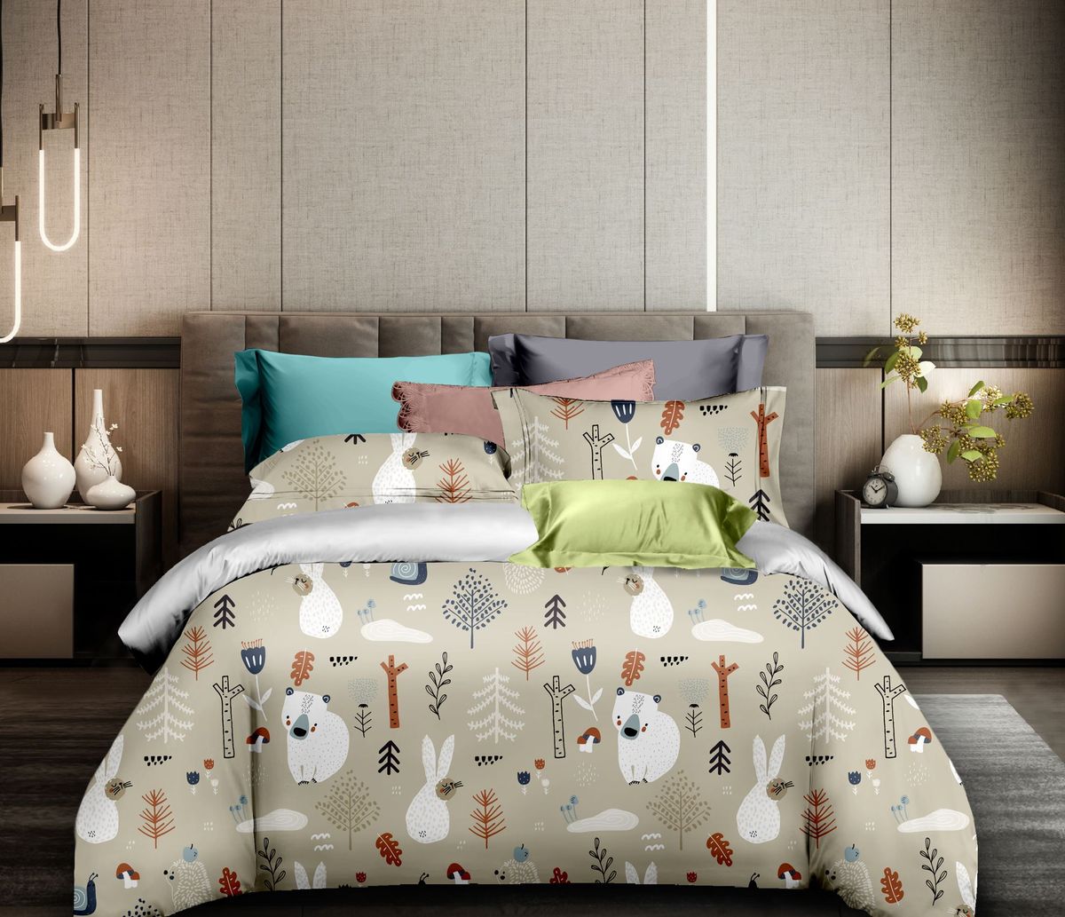 Linen Boutique - Kids Duvet Cover Set - Forest | Shop Today. Get it ...