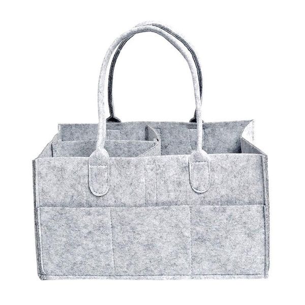 Felt Nappy Organizer Caddy - Grey
