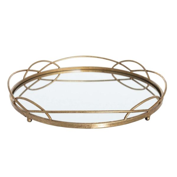 Antique Mirror Tray, 43cm