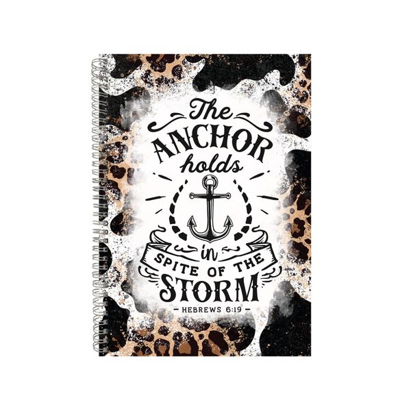 The Anchor Holds In Spite Notebook Faith Gift Idea A4 Notepad Pad 80