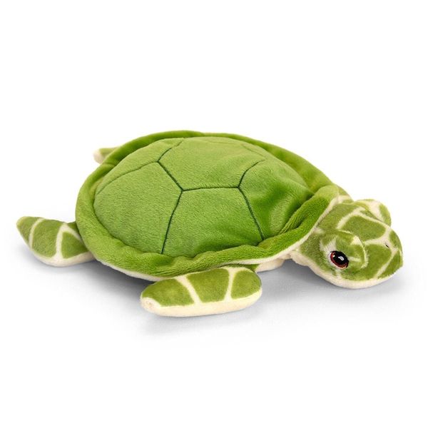 Keeleco Turtle Plush Toy - 25cm Eco-Friendly Stuffed Animal, 100% Recycled