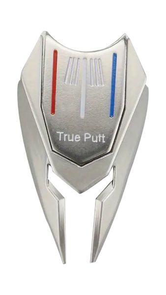 Divot Repair Tool,Magnetic Ball Marker - Hat Clip-Silver with Stripes