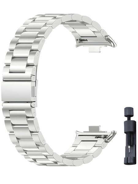 Stainless Strap Compatible with Huawei Watch Fit 3/4/4 Pro - Silver