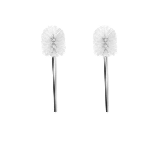White Stainless steel Toilet Brush Set