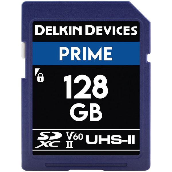 Delkin Devices Prime 128GB UHS-II SDXC Memory Card (280MB/s)