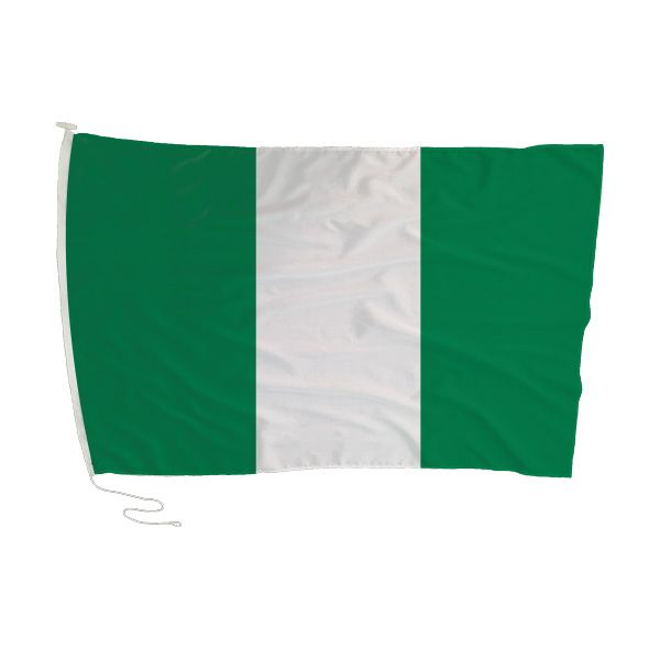 Nigeria Flag with Rope and Toggle - 180 x 120cm