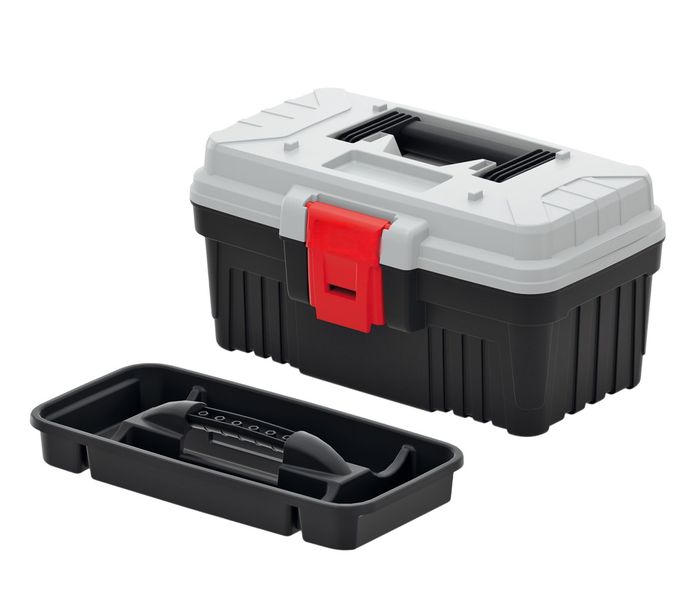 Tool Box with Tool Holder Ergonomic Handle