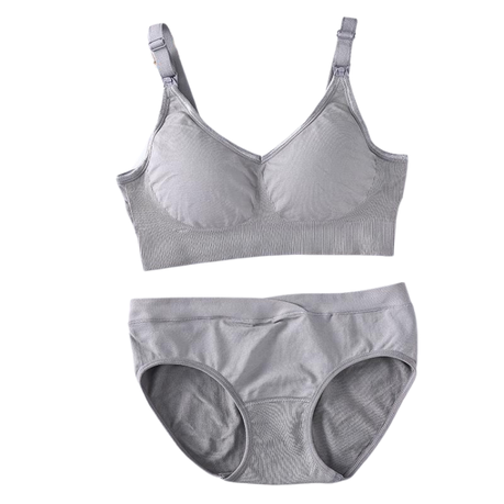Maternity Mommy - Jenna Bra and Panty Set - Grey, Shop Today. Get it  Tomorrow!