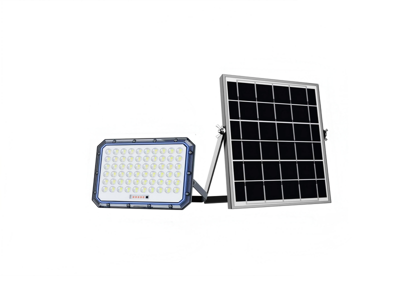 Solar Powered Flood Light with Panel &amp; Remote IP66 - 1000w