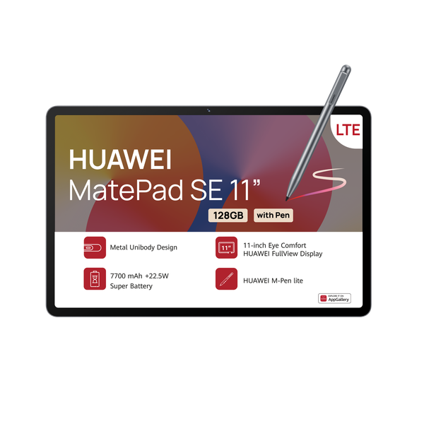 HUAWEI MatePad SE 11 Tablet 4GB RAM + 128GB ROM LTE - Grey With Pen