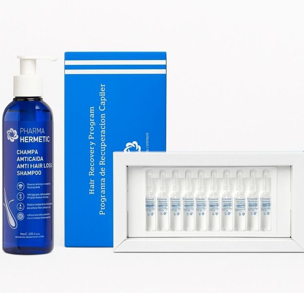Pharma Hermetic Anti-Hair Loss Duo - Shampoo + SP55 Growth Ampoules
