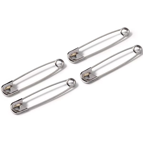 Prym 34mm Silver Spring Steel Safety Pins (1 x 500 Pack)