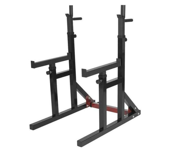 SuperStrength Multi Squat Rack with Adjustable Shelves
