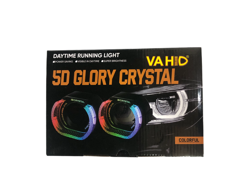 VAHID i9-H25 5D Angel Eyes 2.5 Inch Projector Shrouds LED