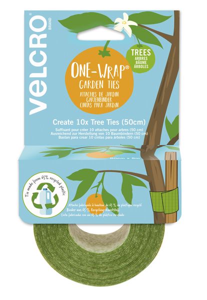 VELCRO® Brand ONE-WRAP® Tree Ties 5cm x 5.4m (Roll - 10 ties)
