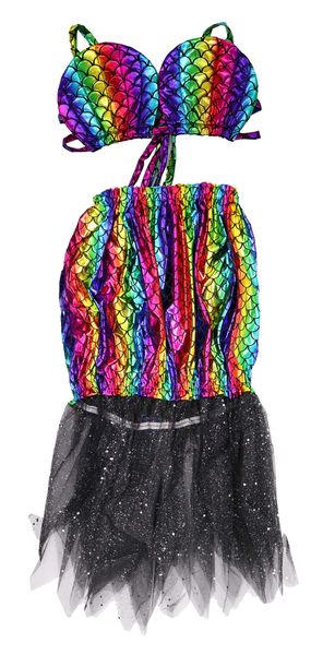 Little Mermaid Kids Costume Set (Rainbow Top with Tail?